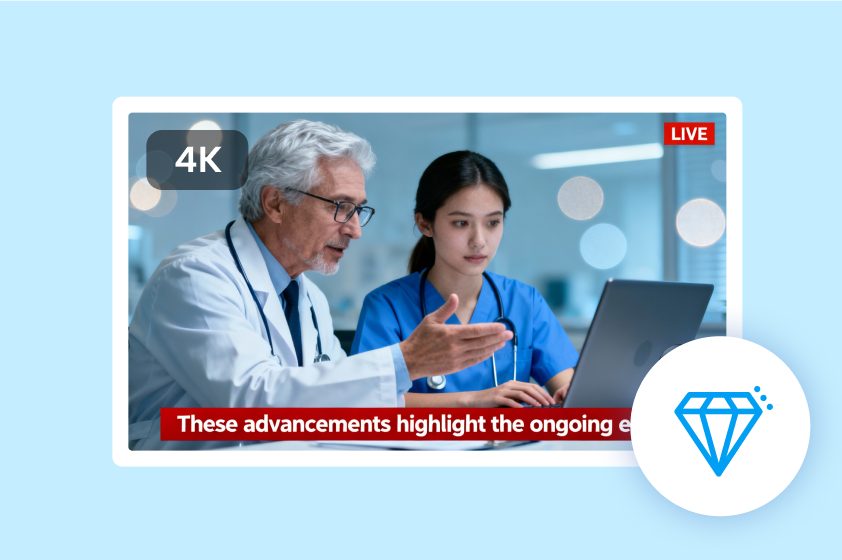 Produce polished AI news videos ready for broadcast or social media