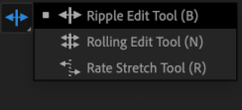 What is the ripple edit tool in Premiere Pro