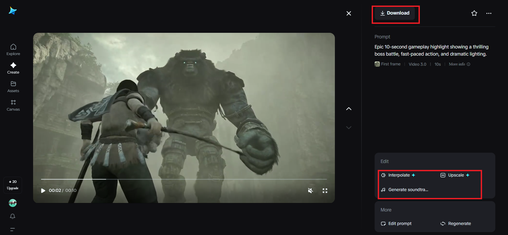 Edit or download the video