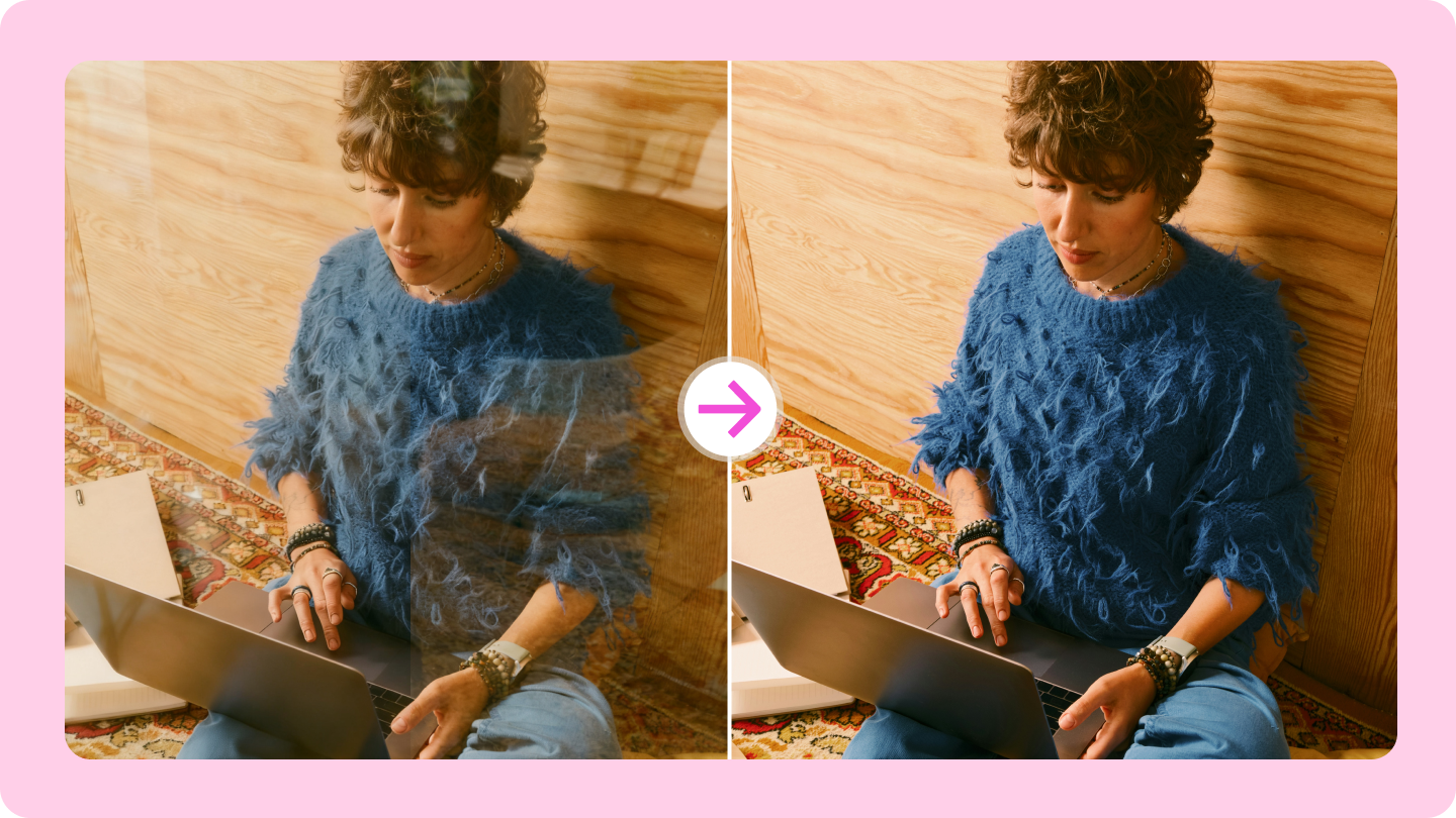 remove reflection from photo