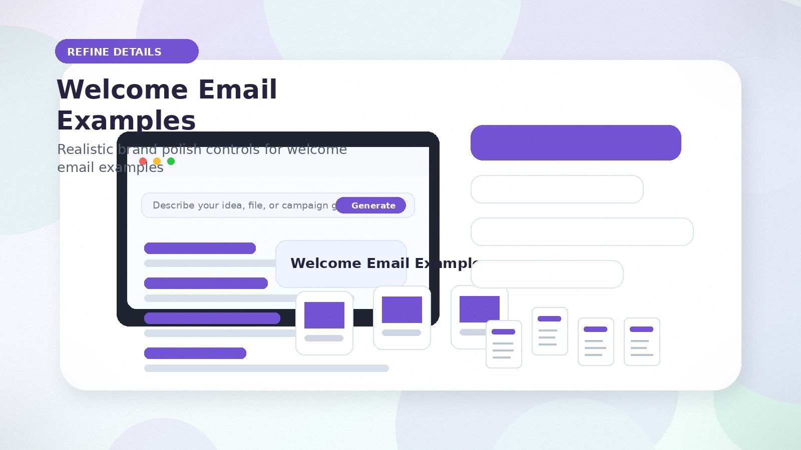 Welcome Email Examples realistic refine details visual for welcome email examples