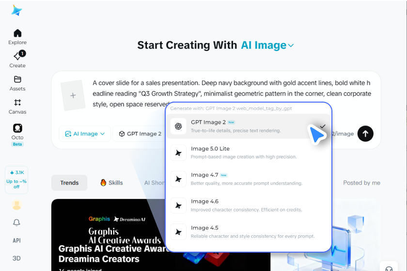  Adjust settings and generate