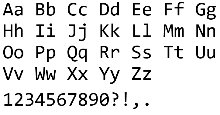 Consolas font