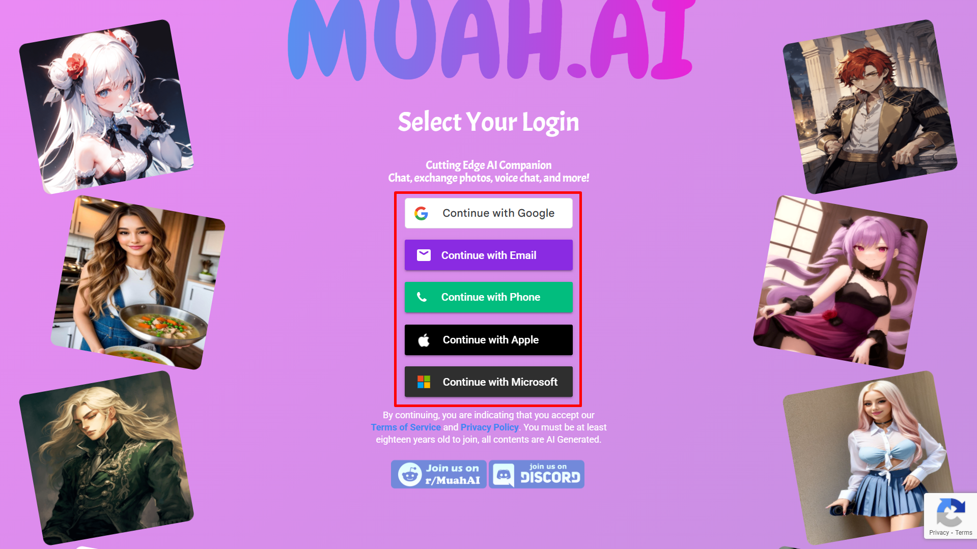 Muah AI web sitesini ziyaret edin ve giriş yapın