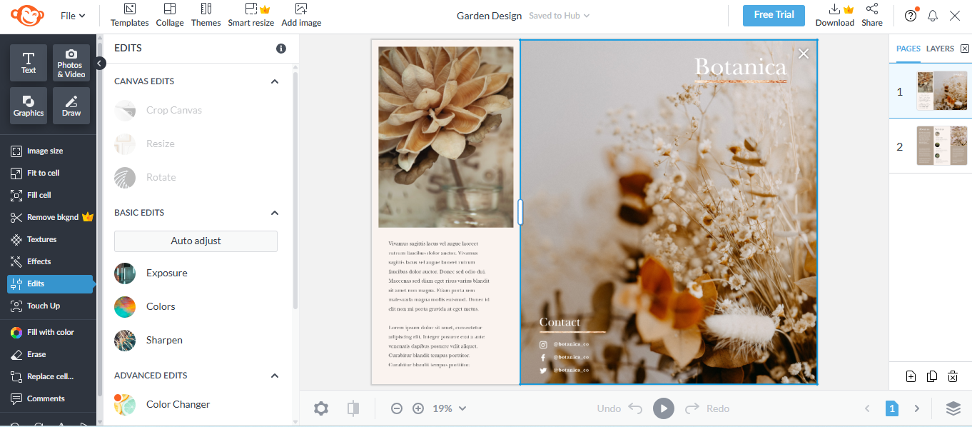 PicMonkey's interface