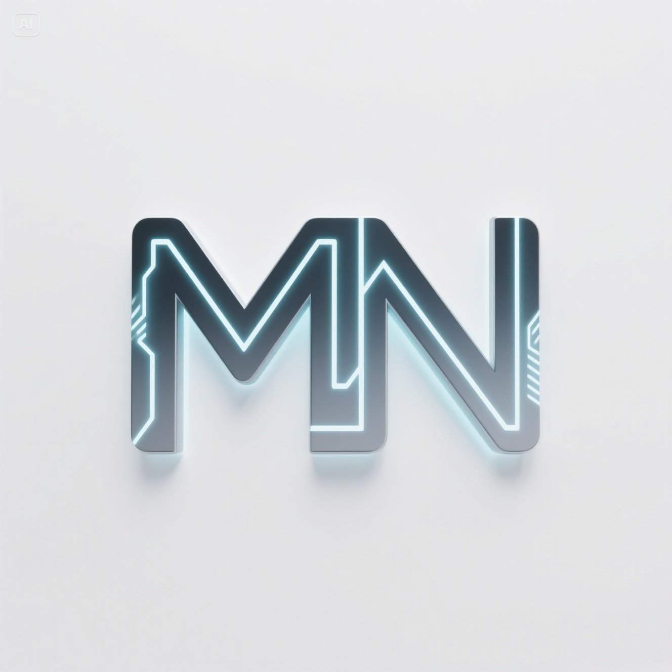 MN monogram logo design
