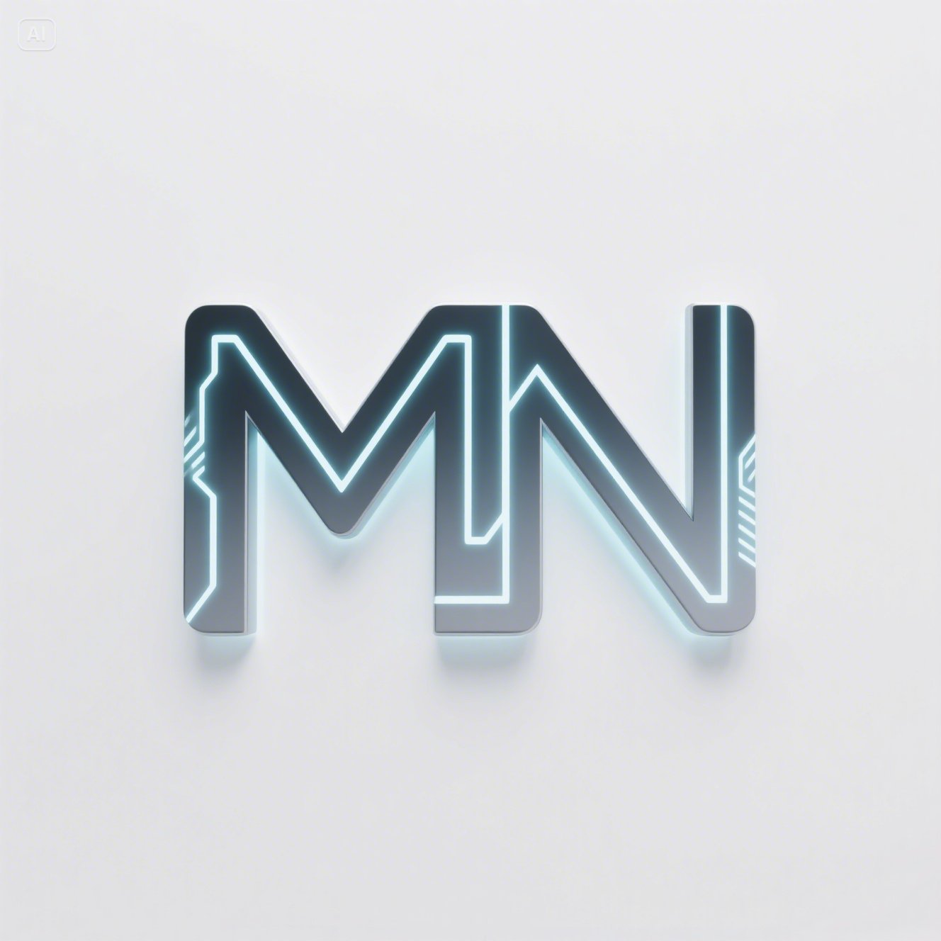 MN monogram logo design