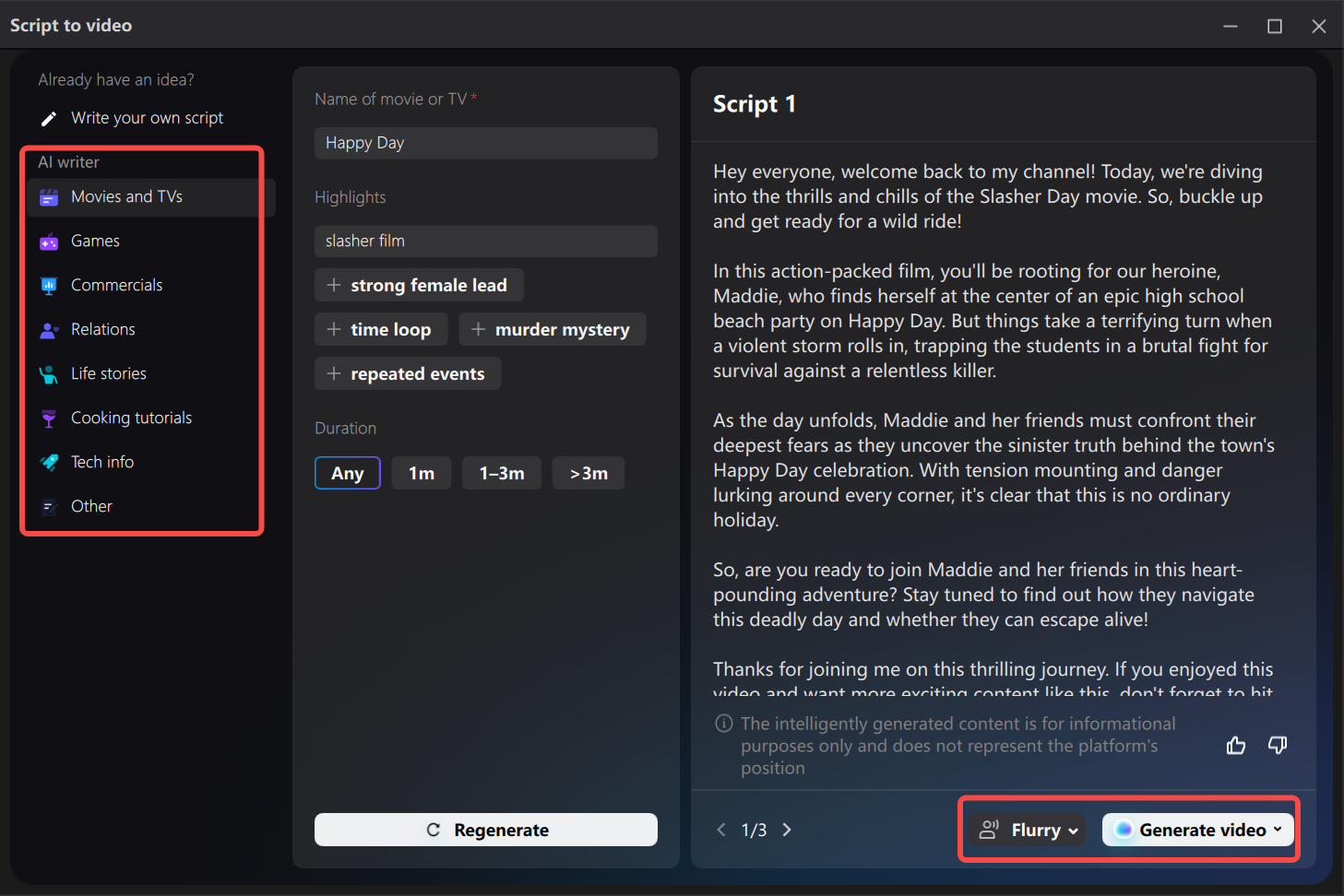 Generate a script with the CapCut desktop video editor and AI Shorts maker.