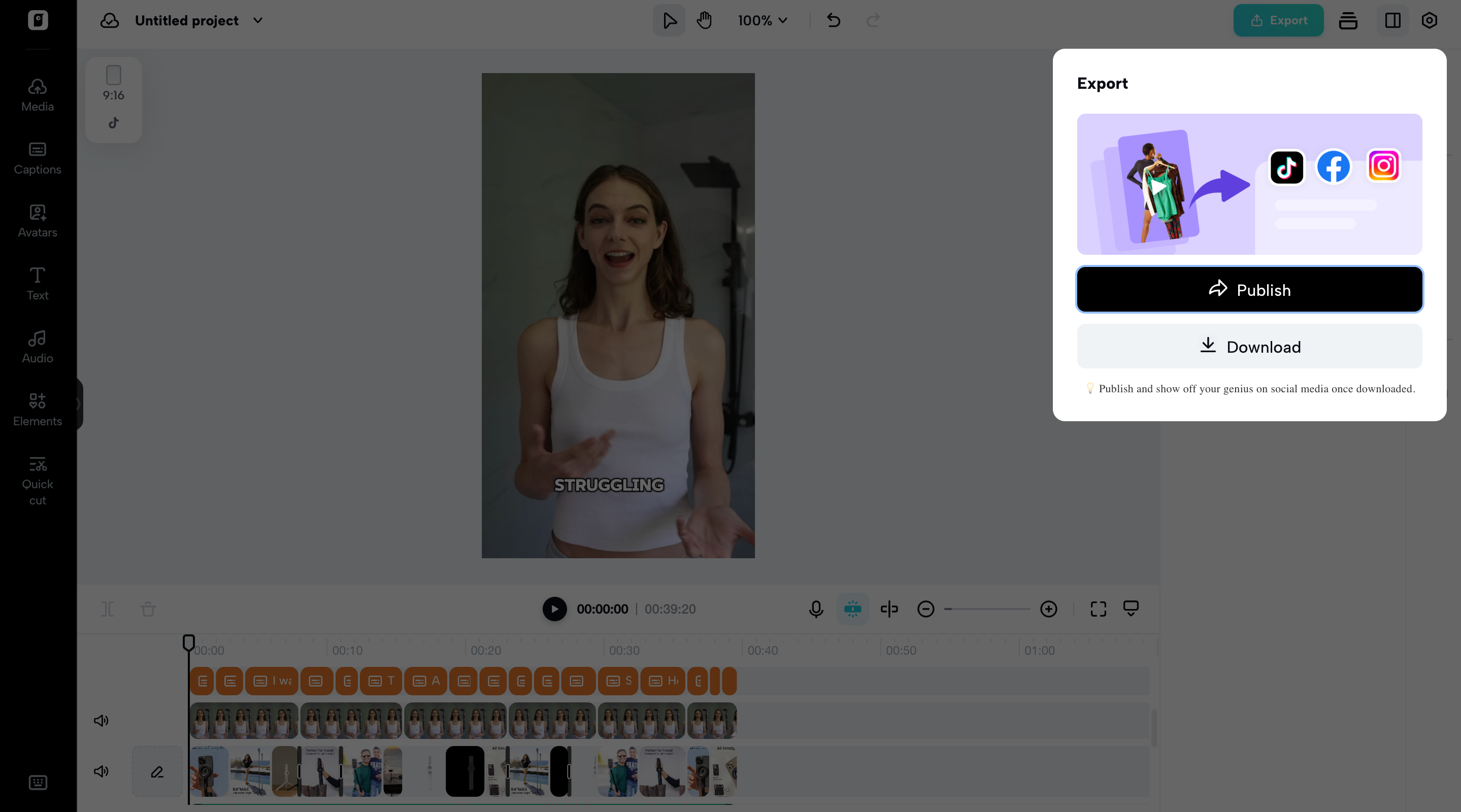 Export your video