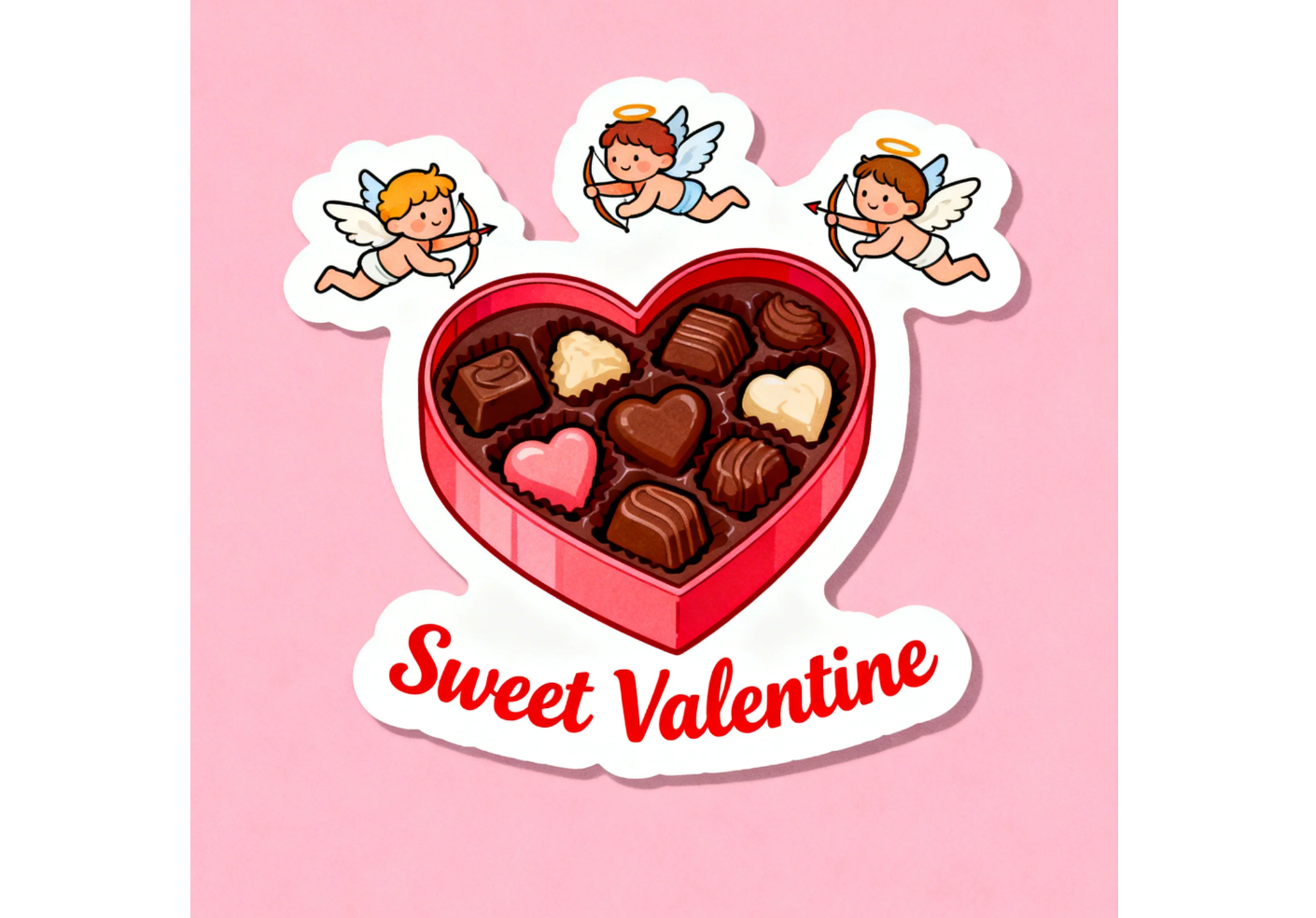 Use free Valentine stickers on social media and gifts