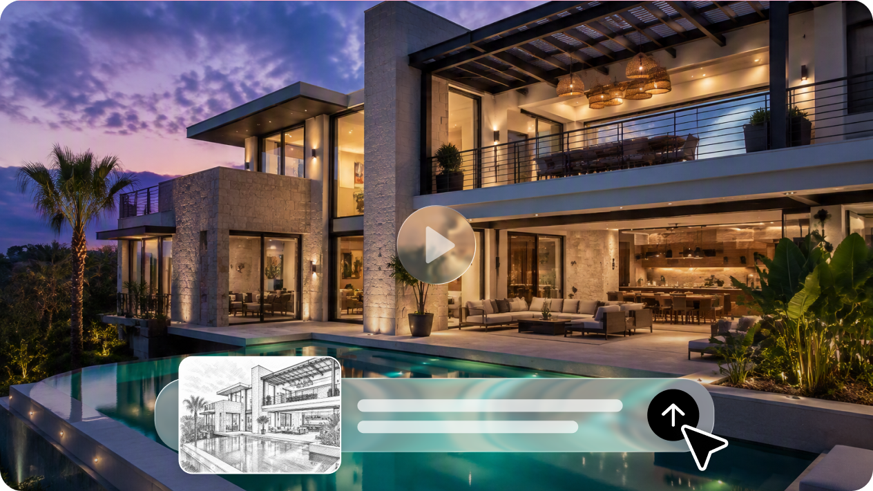 Generate architecture videos from multimodal references