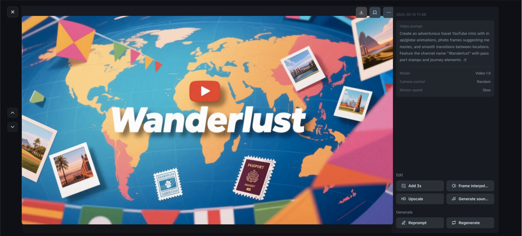 YouTube intro online maker