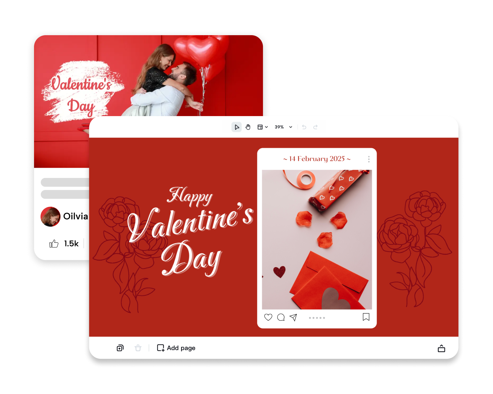 valentine's card design