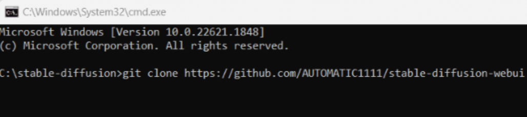 Downloading the Stable Diffusion WebUI