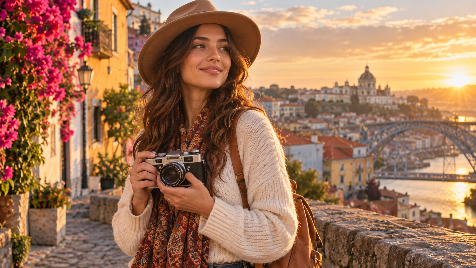 Golden-hour camera look example