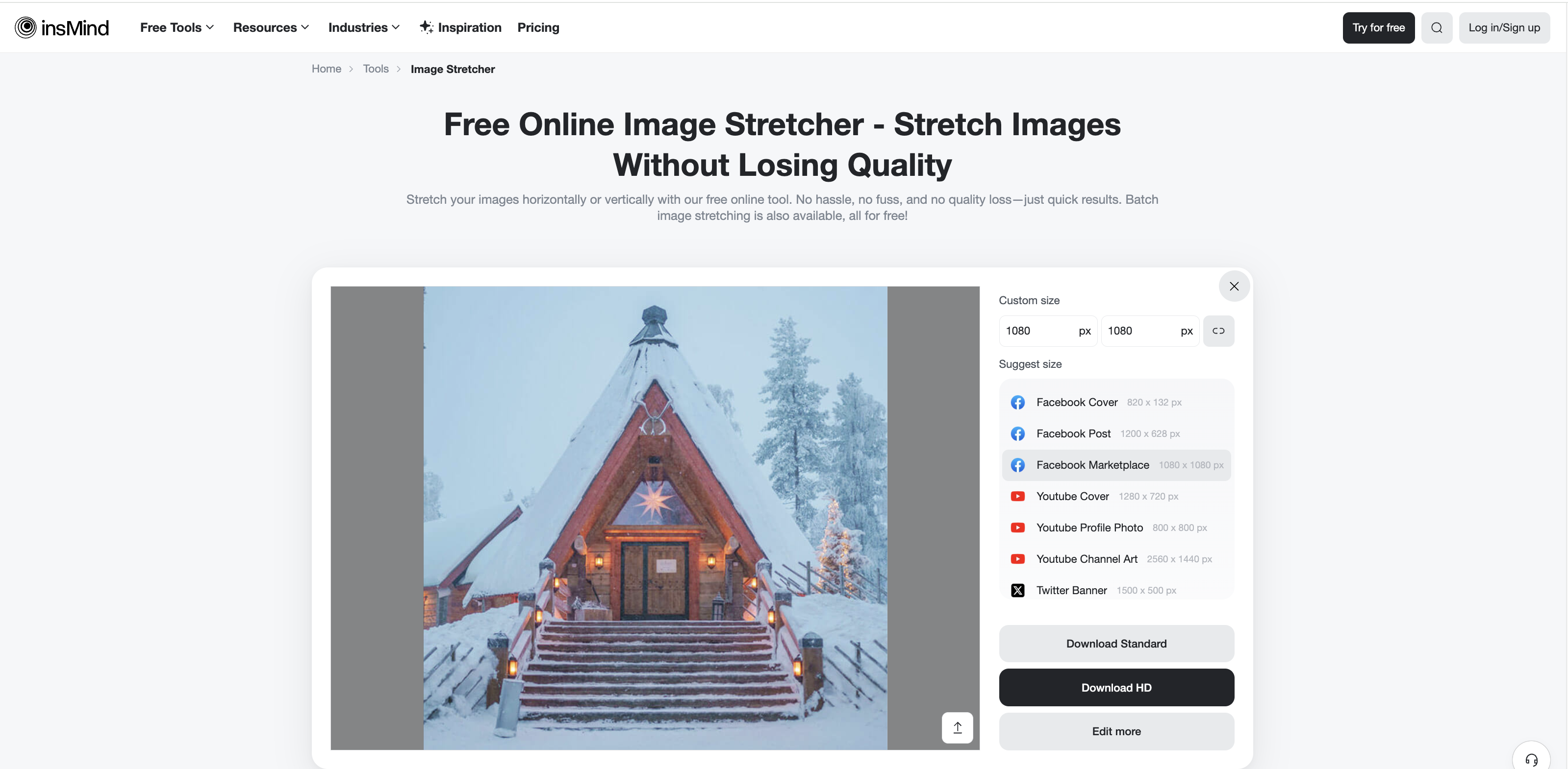 insMind Image Stretcher