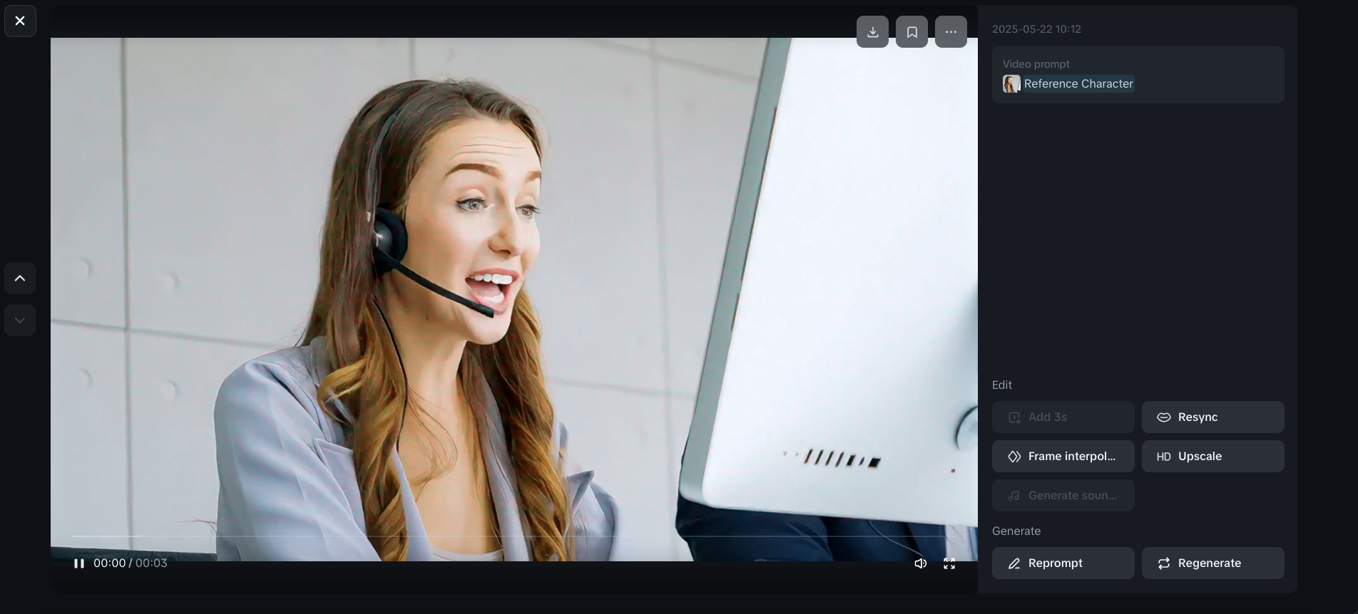 Customer service avatar