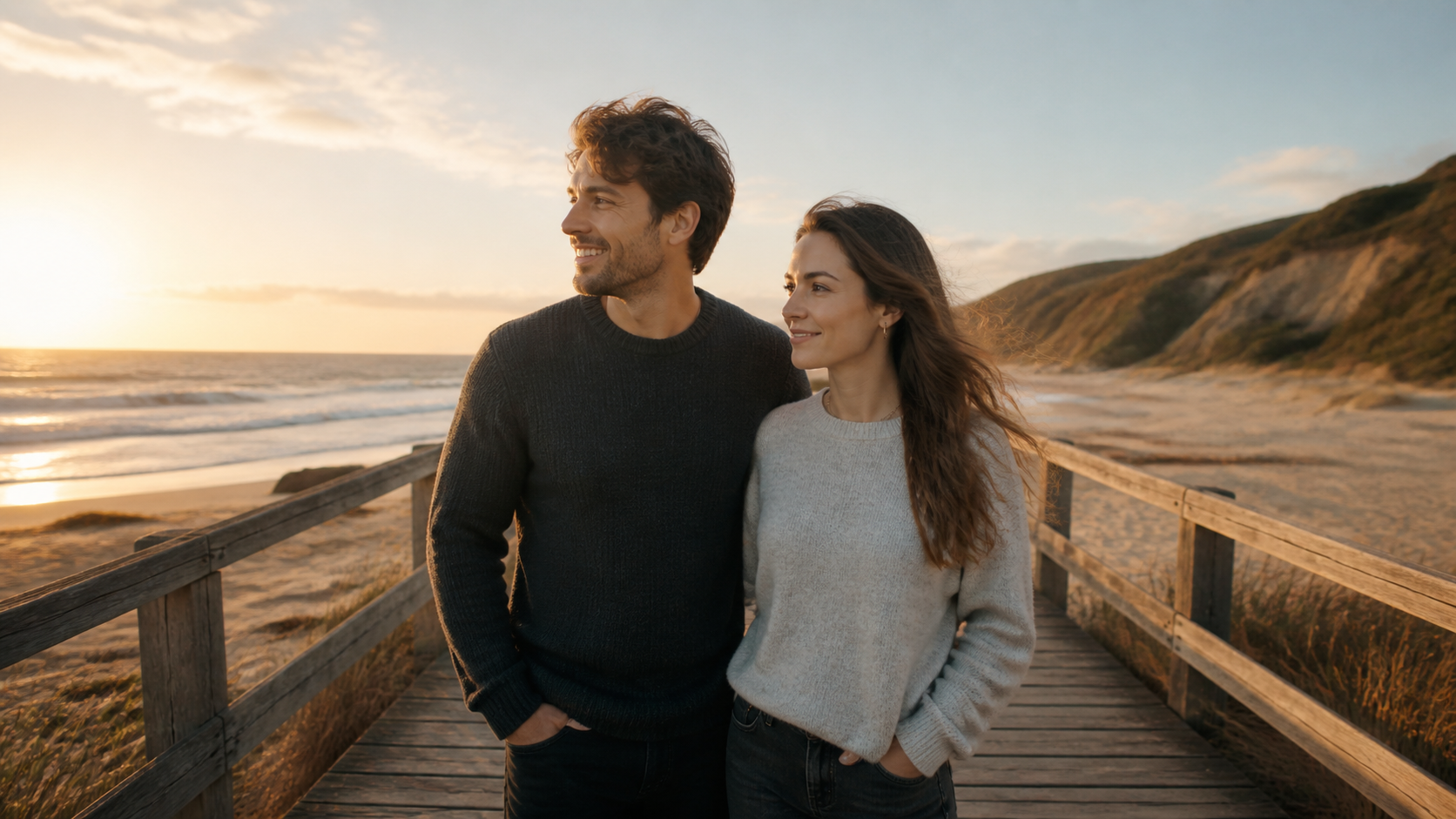 Girl Behind Boy Couple Photo AI Prompt prompt example 2 - Girl Behind Boy Couple Photo Prompt product or lifestyle scene