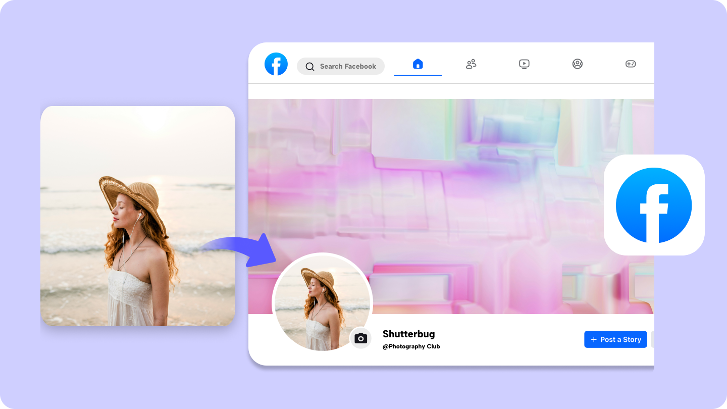 Facebook profile image size 