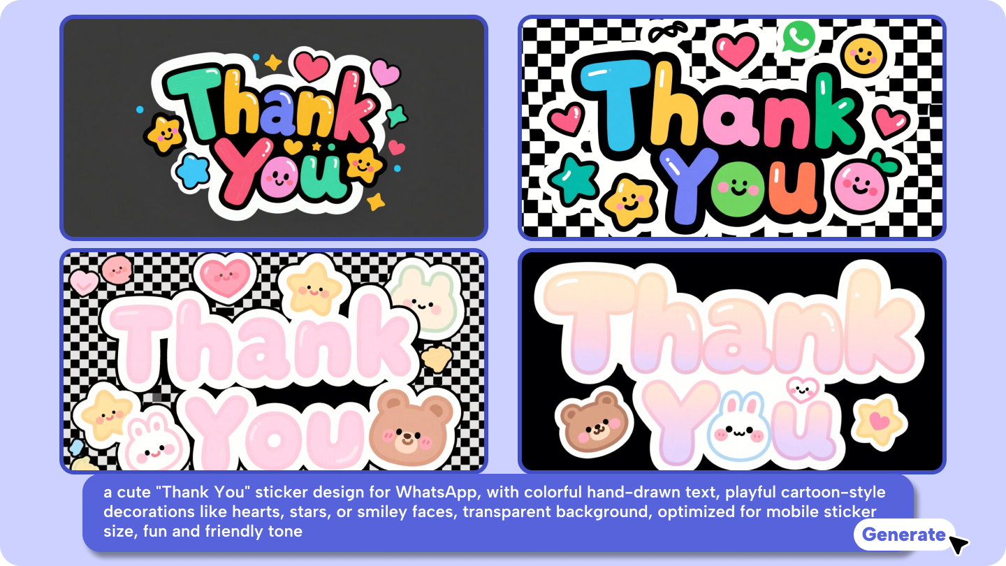 Thank You sticker for WhatsApp