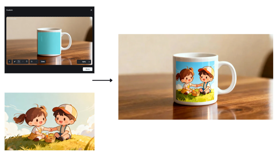 Interactive editing feature in Dreamina