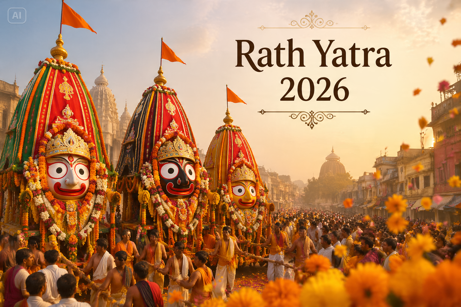 Rath Yatra AI Photo Prompt background image
