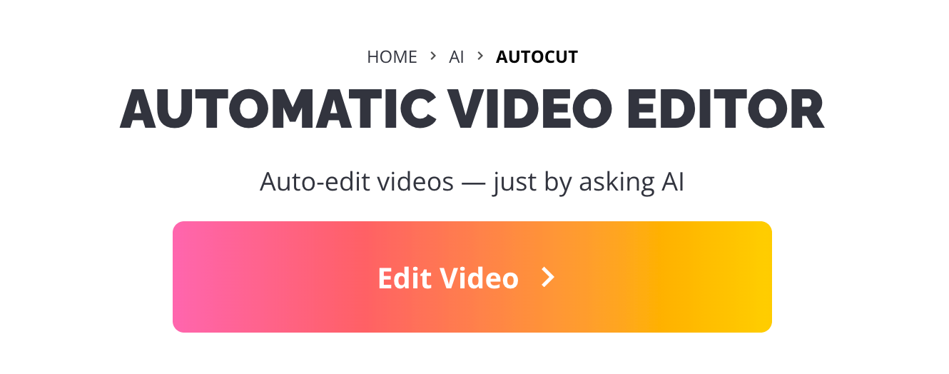 Kapwing Automatic Video Editor