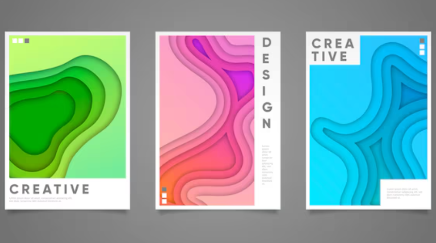 Poster design ideas for sales: Layered depth & texture