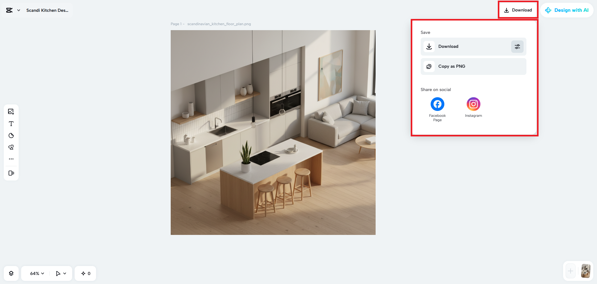 Export your design