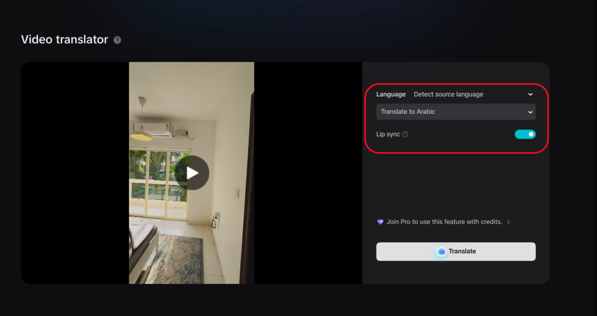 Translate and edit captions, add AI dubbing, and customize visuals in CapCut PC