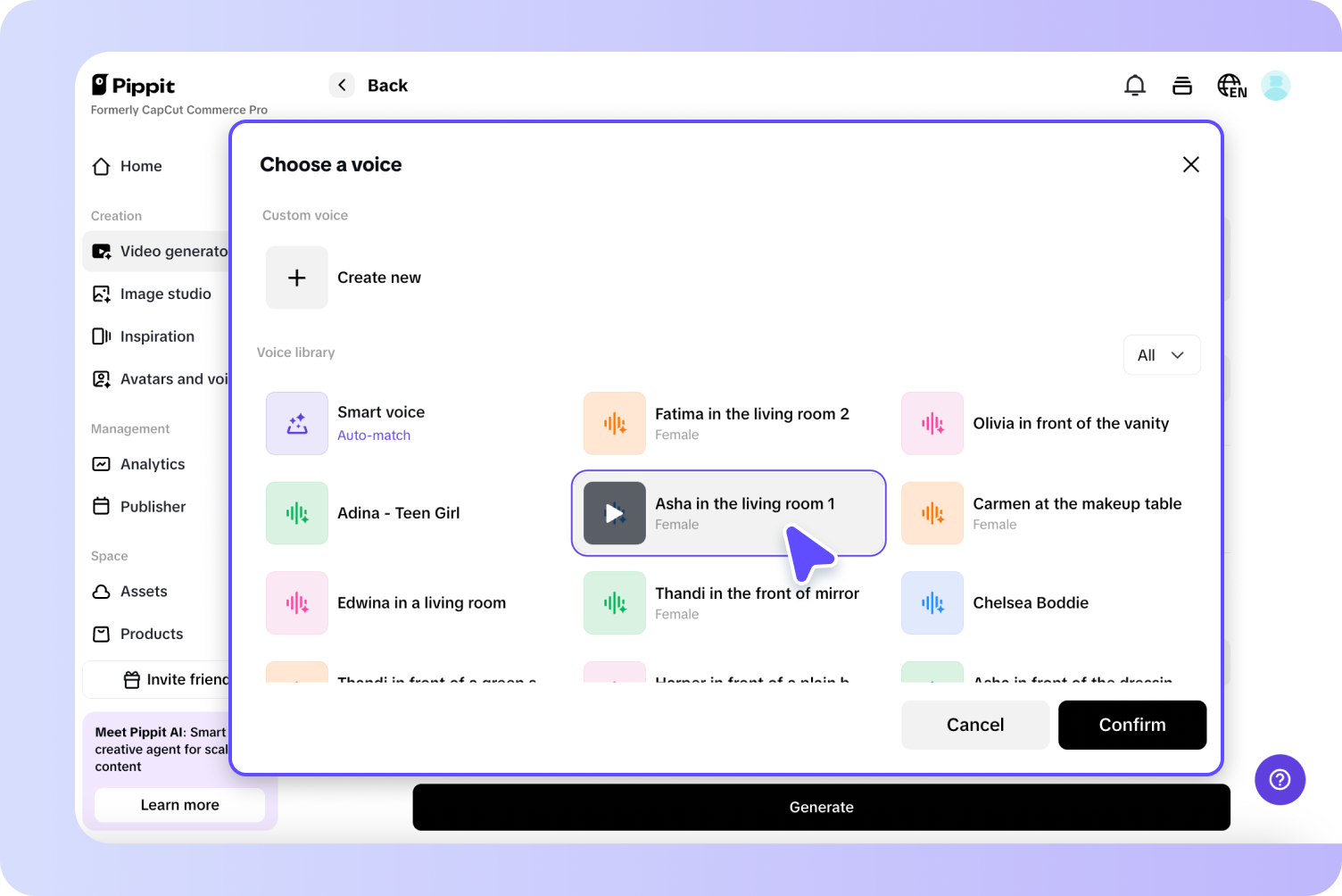 make the AI animated video