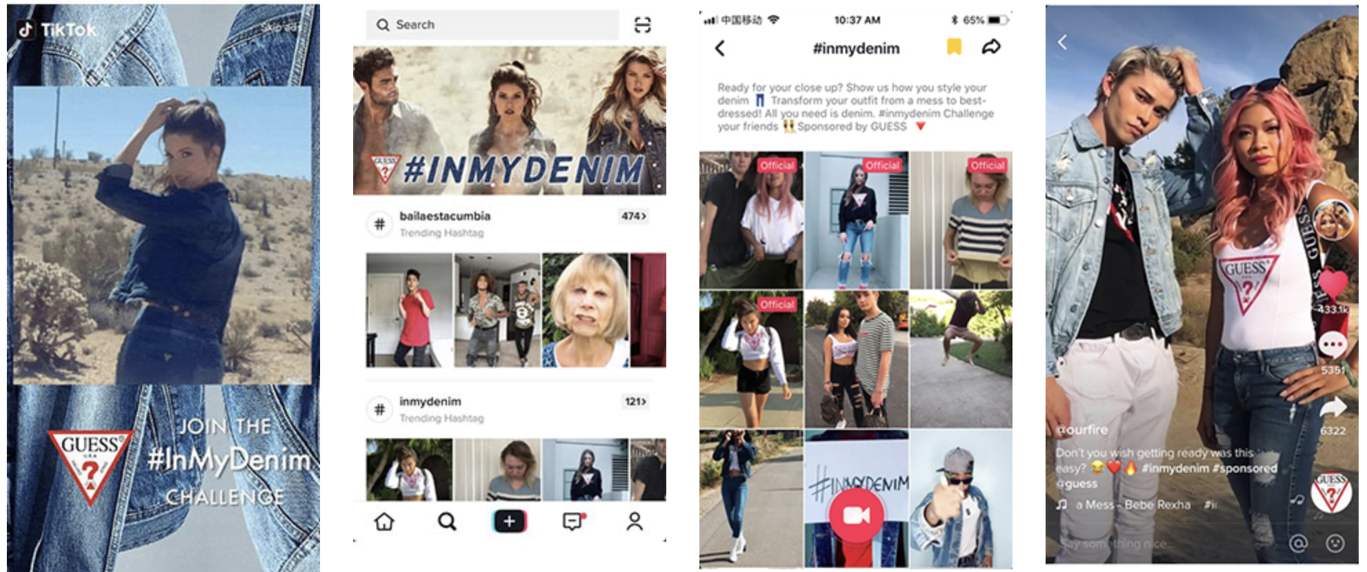 Thử thách #InMyDenim của Guess