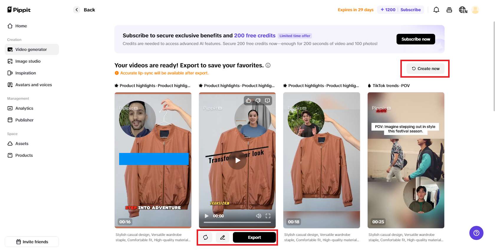 Baguhin, i-edit, o i-export ang iyong video