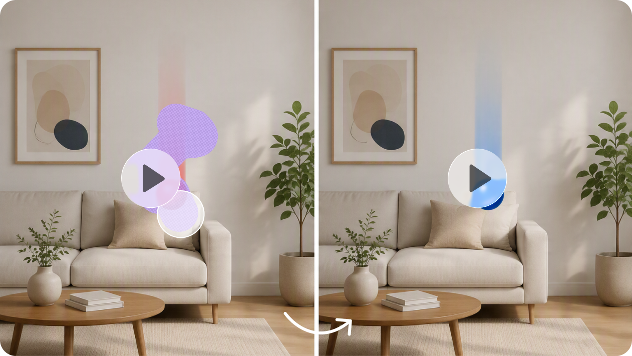 Create realistic boomerang effects with AI quality