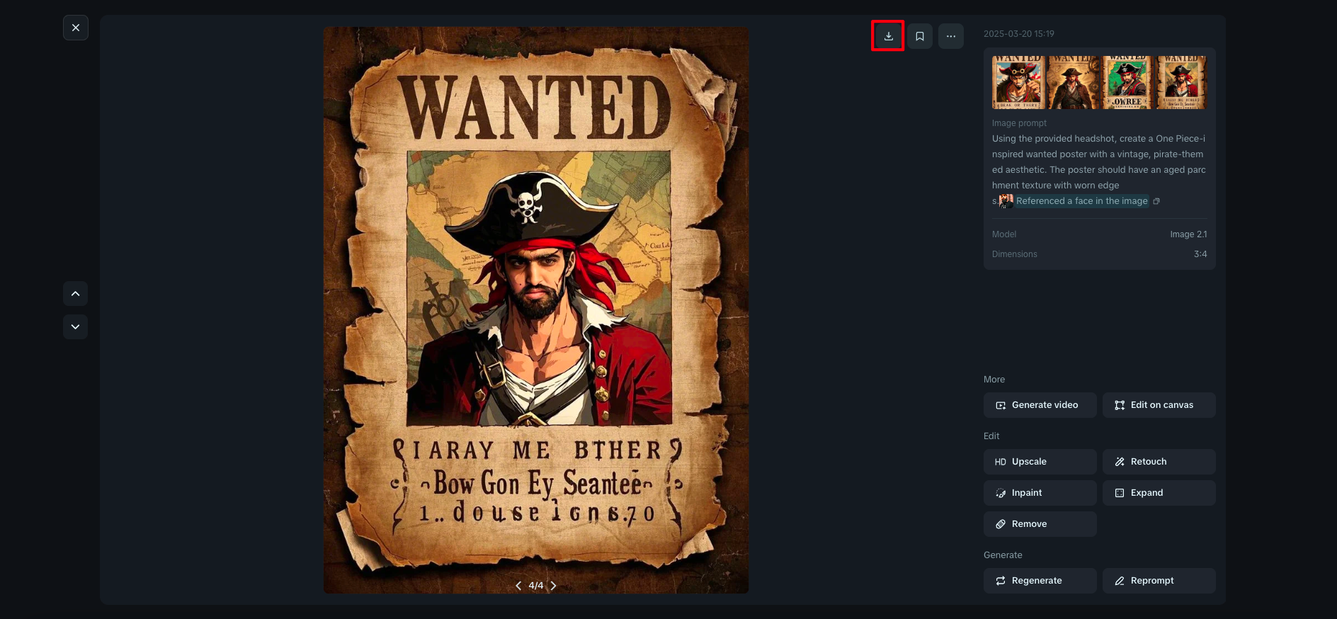 One Piece wanted poster maker