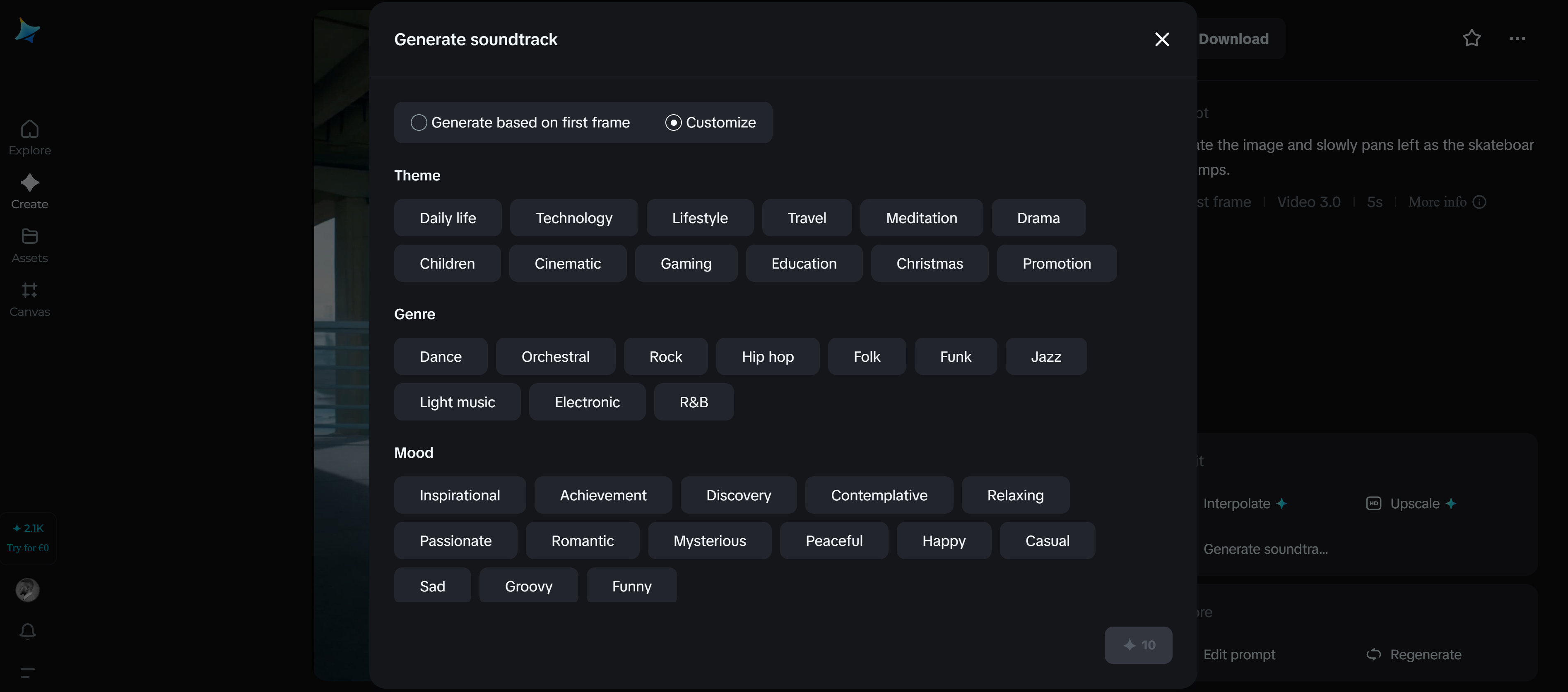 Add soundtrack to your video