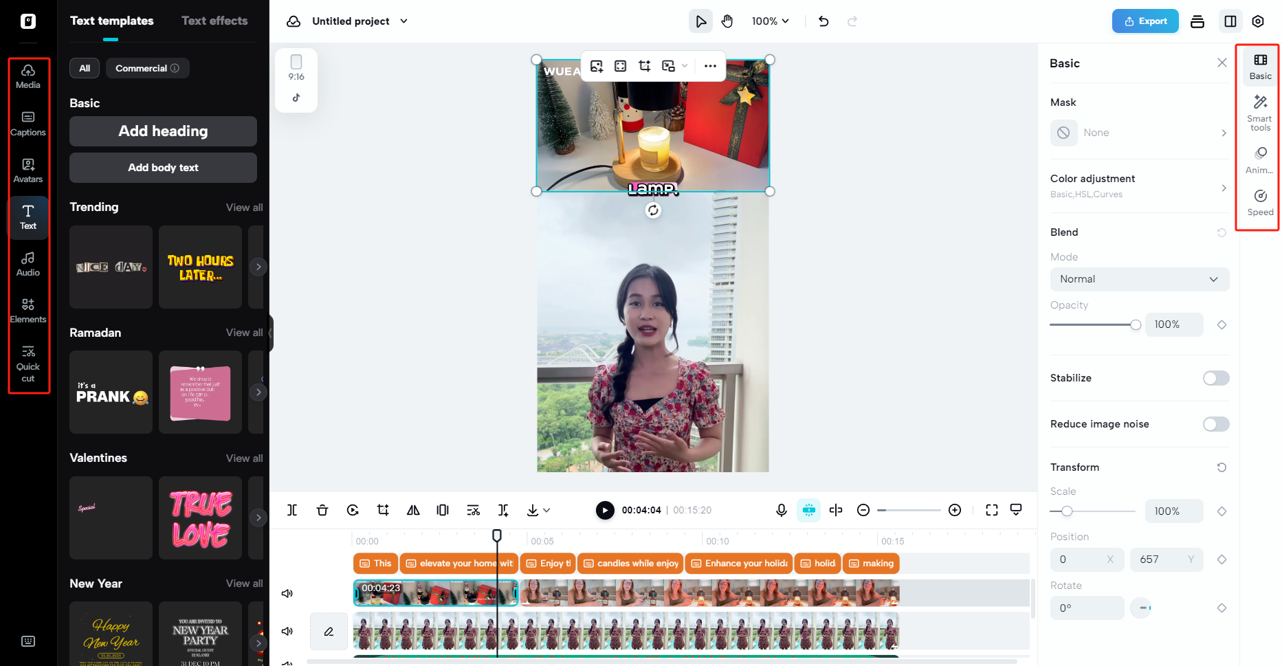 Clique em Editar mais para aprimorar o vídeo