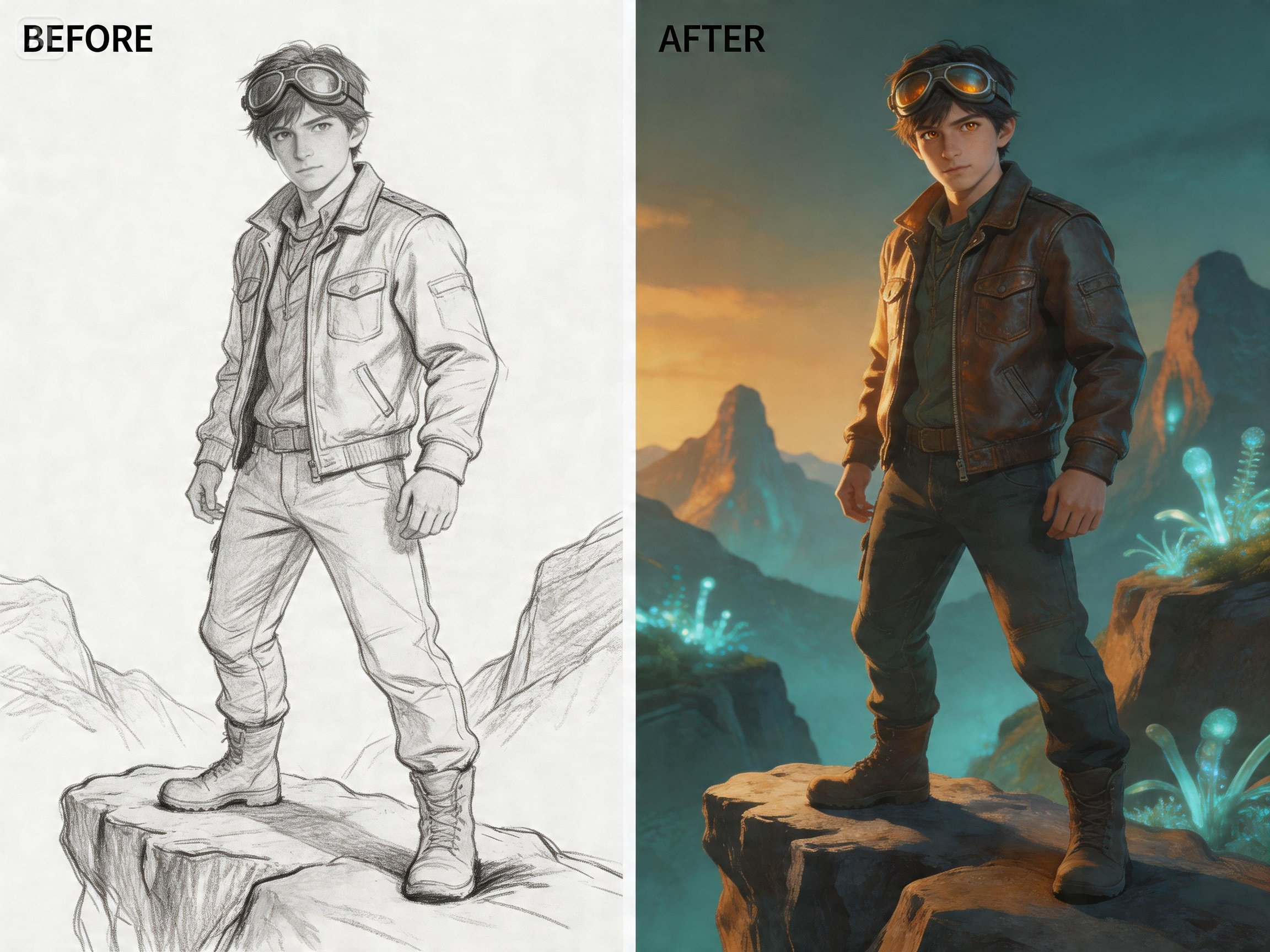 aggiornamento dell'illustrazione del personaggio