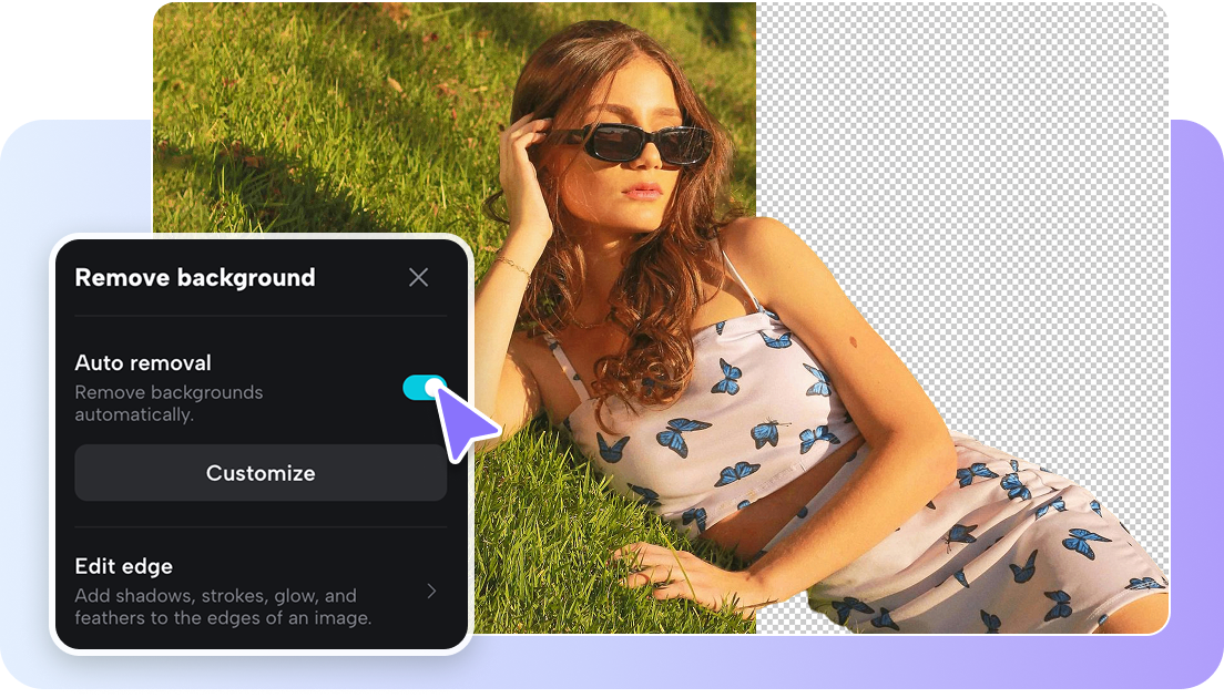 Eliminare gratuită a fundalului imaginii alimentată de AI în CapCut