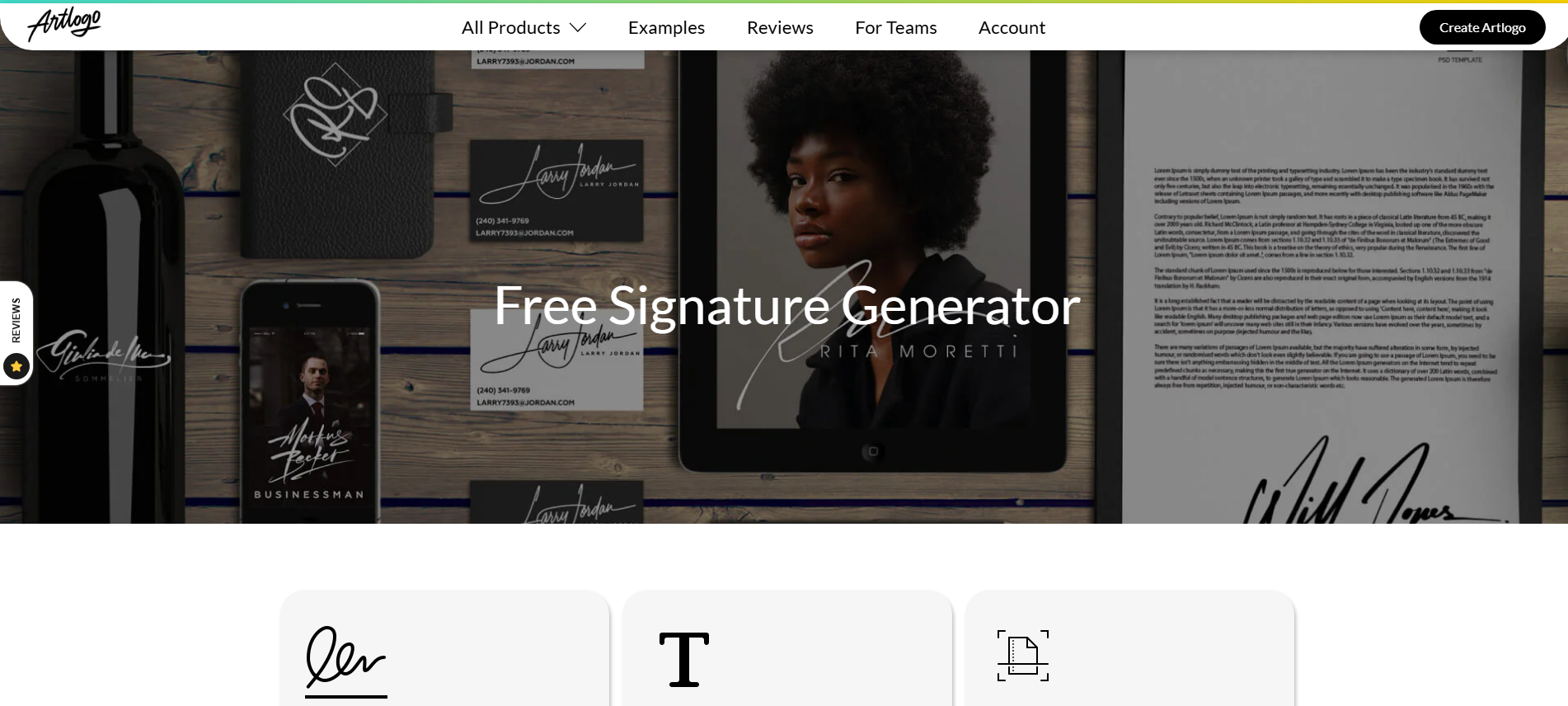 Artlogo signature generator