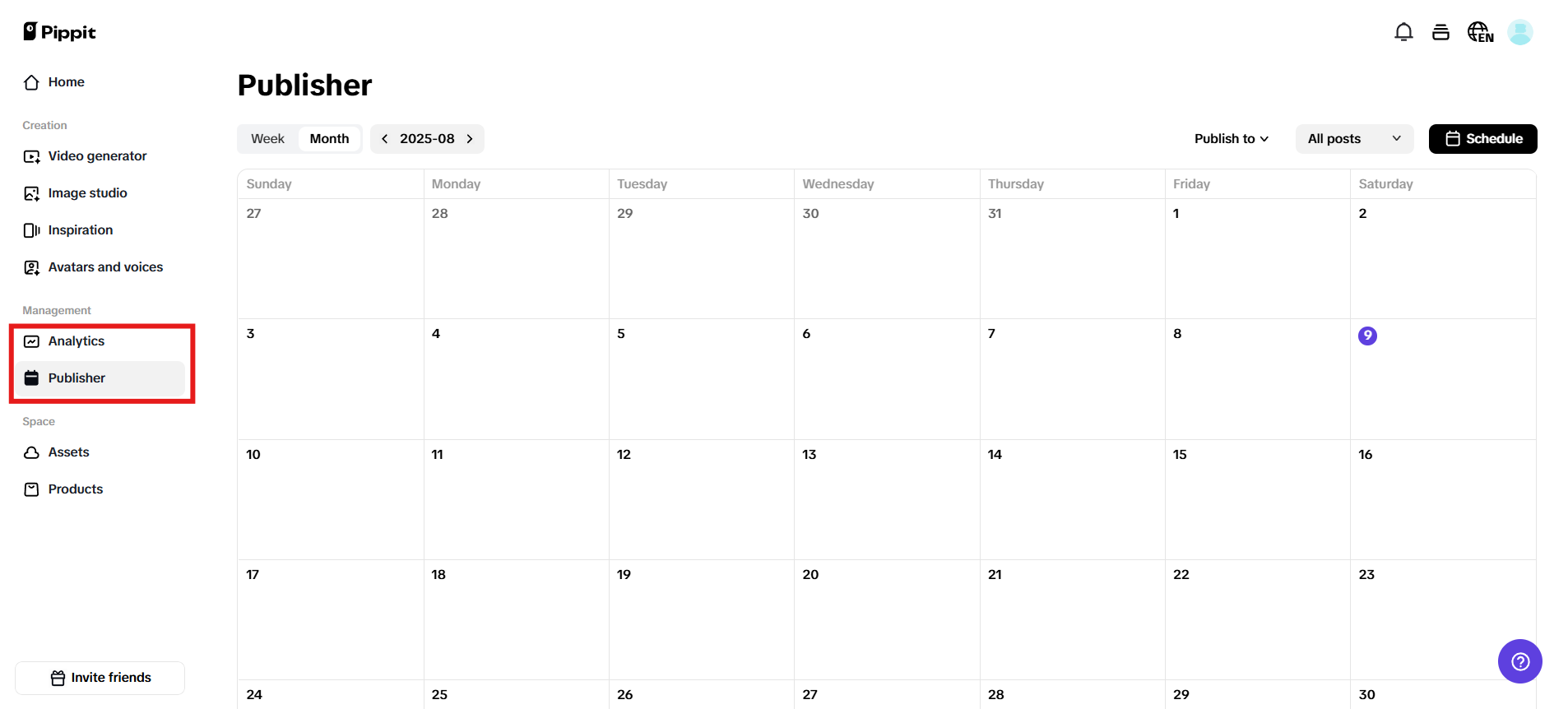 Auto-publish and analytics