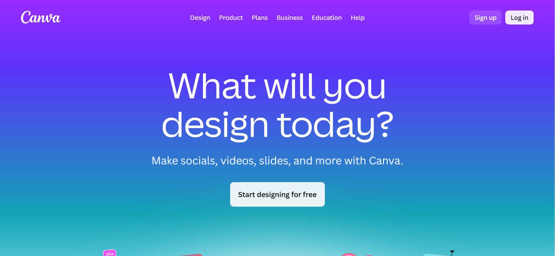 Canva's website