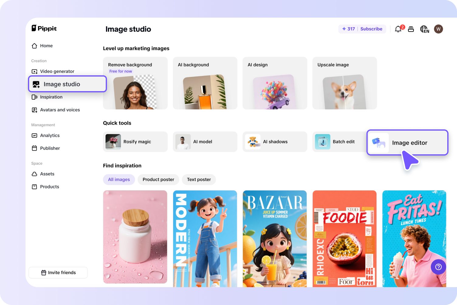 Open the image editor