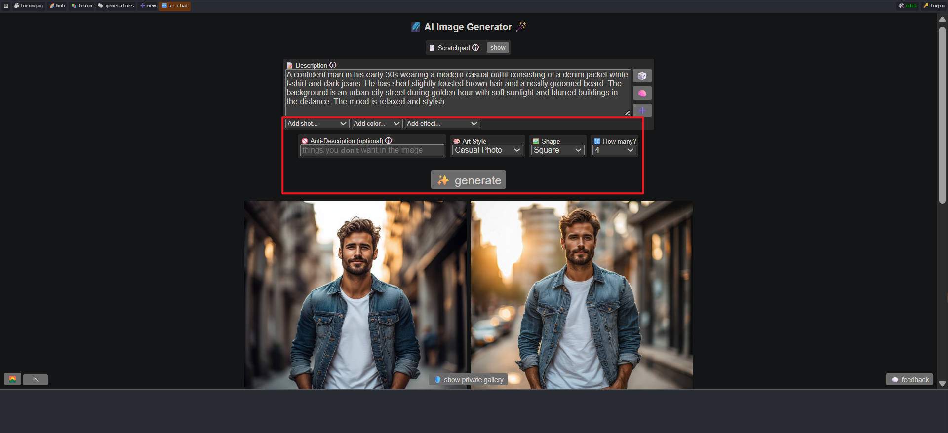 ai Perchance image generator