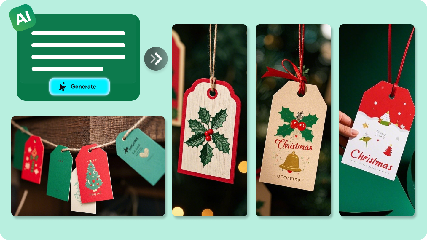 custom Christmas tags
