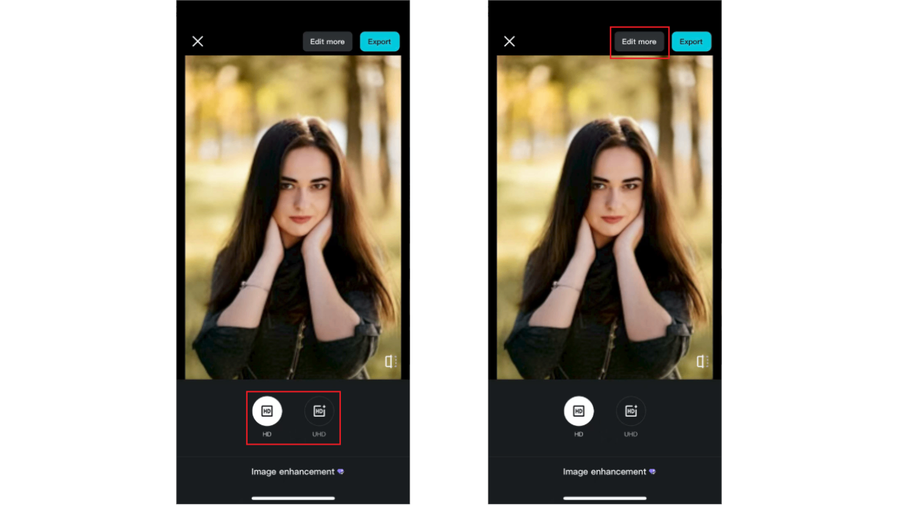 Access more editing tools
