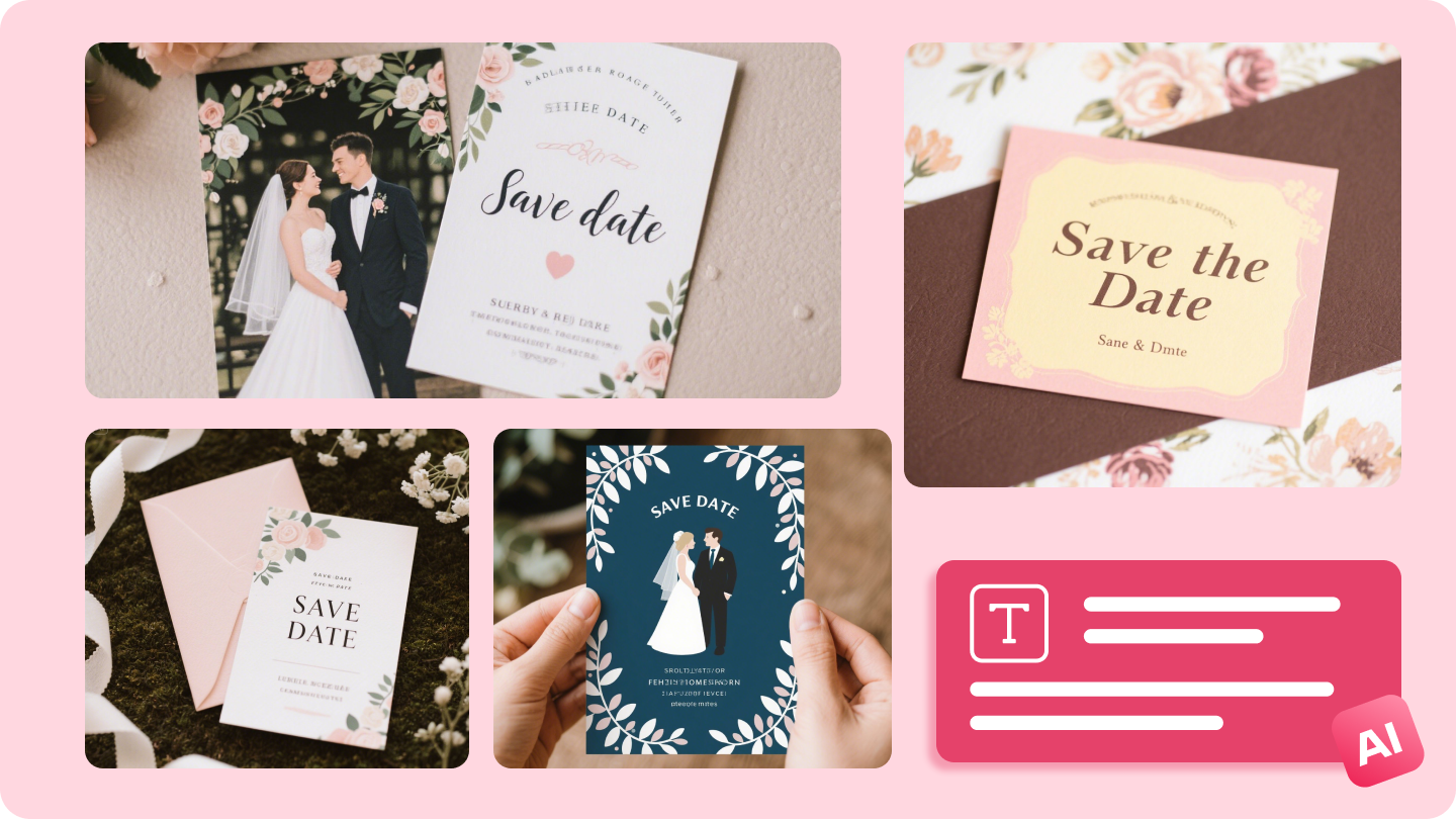 Save the date cards for wedding 