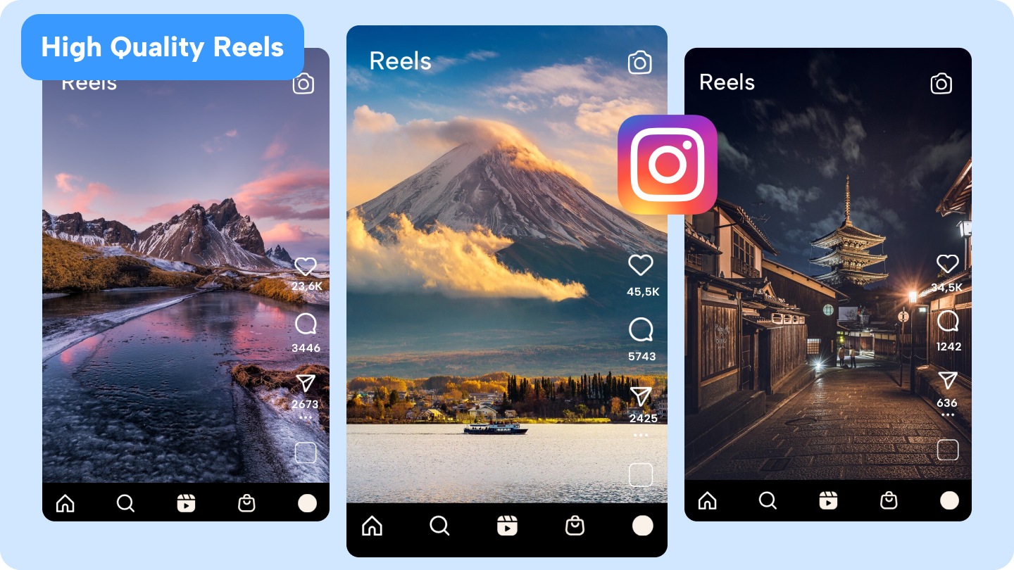 how to post high quality reels on instagram