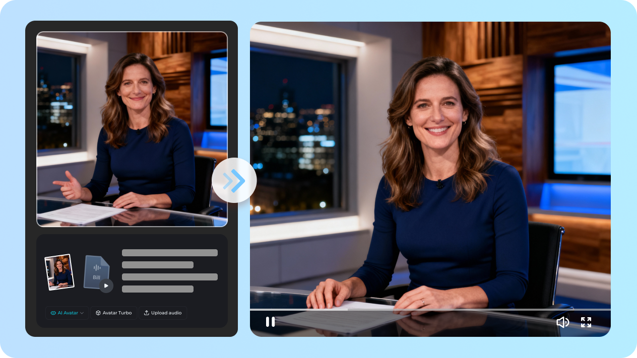 Generate realistic AI news anchors from text in Dreamina AI news video generator