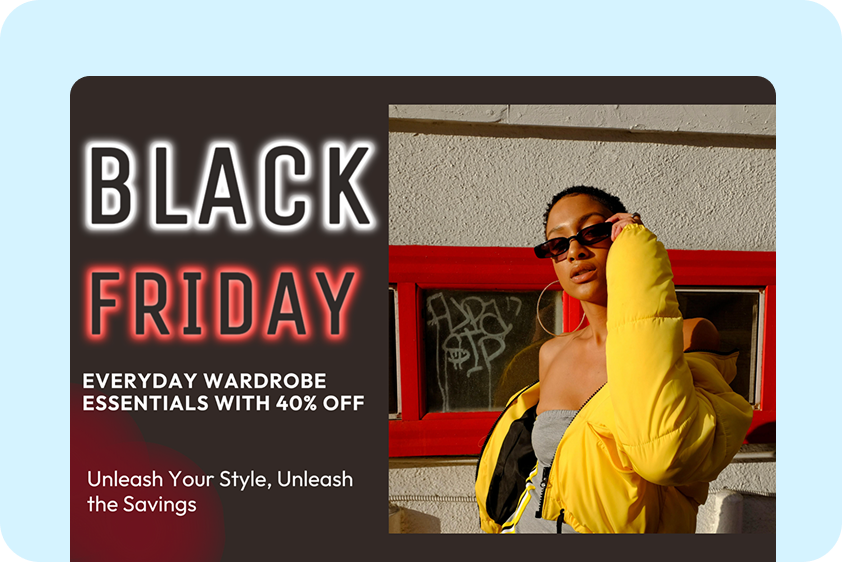 AI ad creation for Black Friday brand campaigns using CapCut.